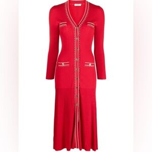 Sandro Esmeralda Knitted Midi Dress (NWOT)